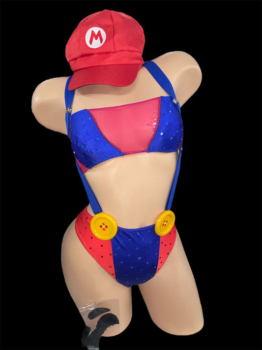 Rhinestoned Mario